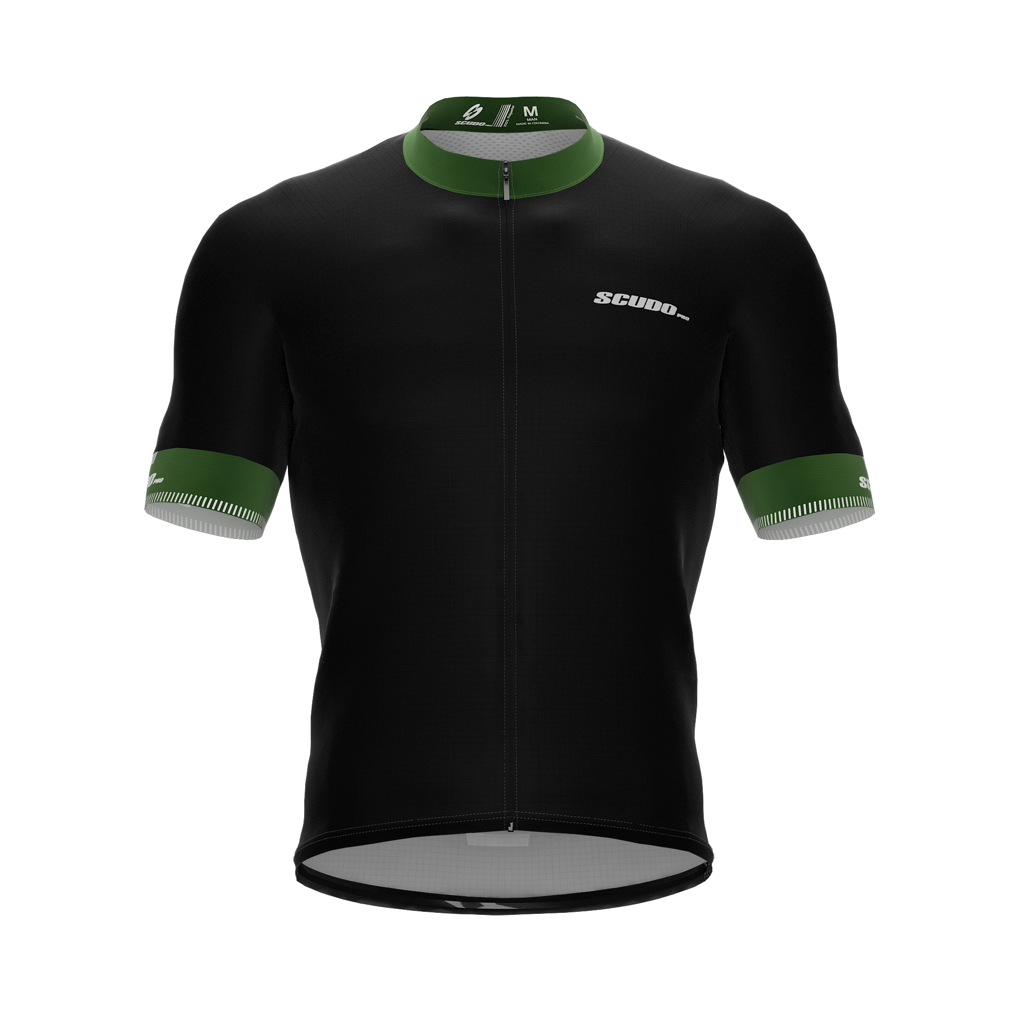 Black | Reflective Green | Short Sleeve Cycling PRO Jersey