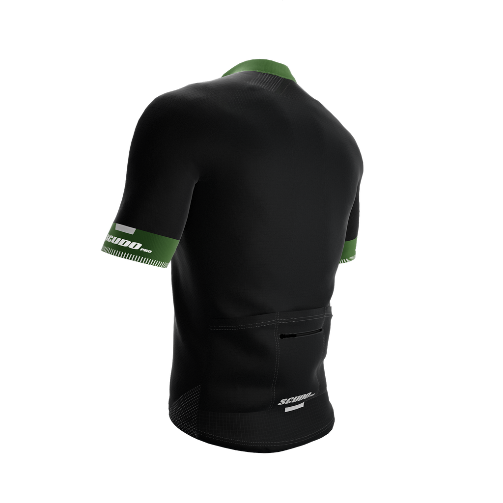 Black | Reflective Green | Short Sleeve Cycling PRO Jersey
