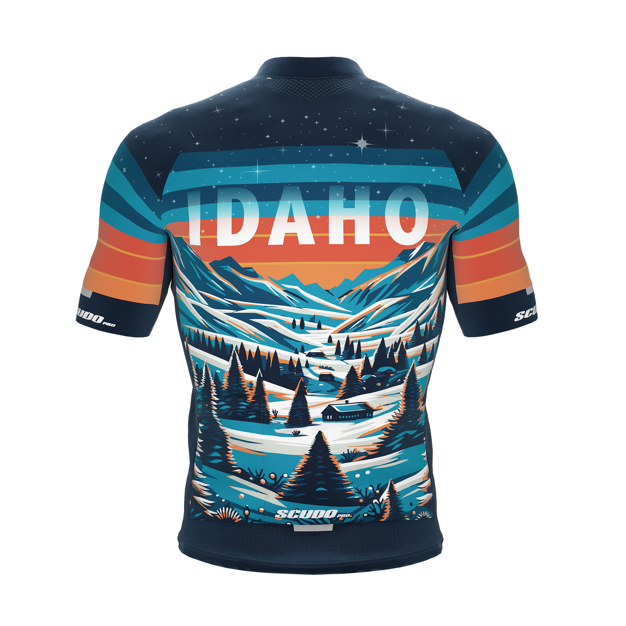 Idaho US State | Short Sleeve Cycling PRO Jersey | Men and Women