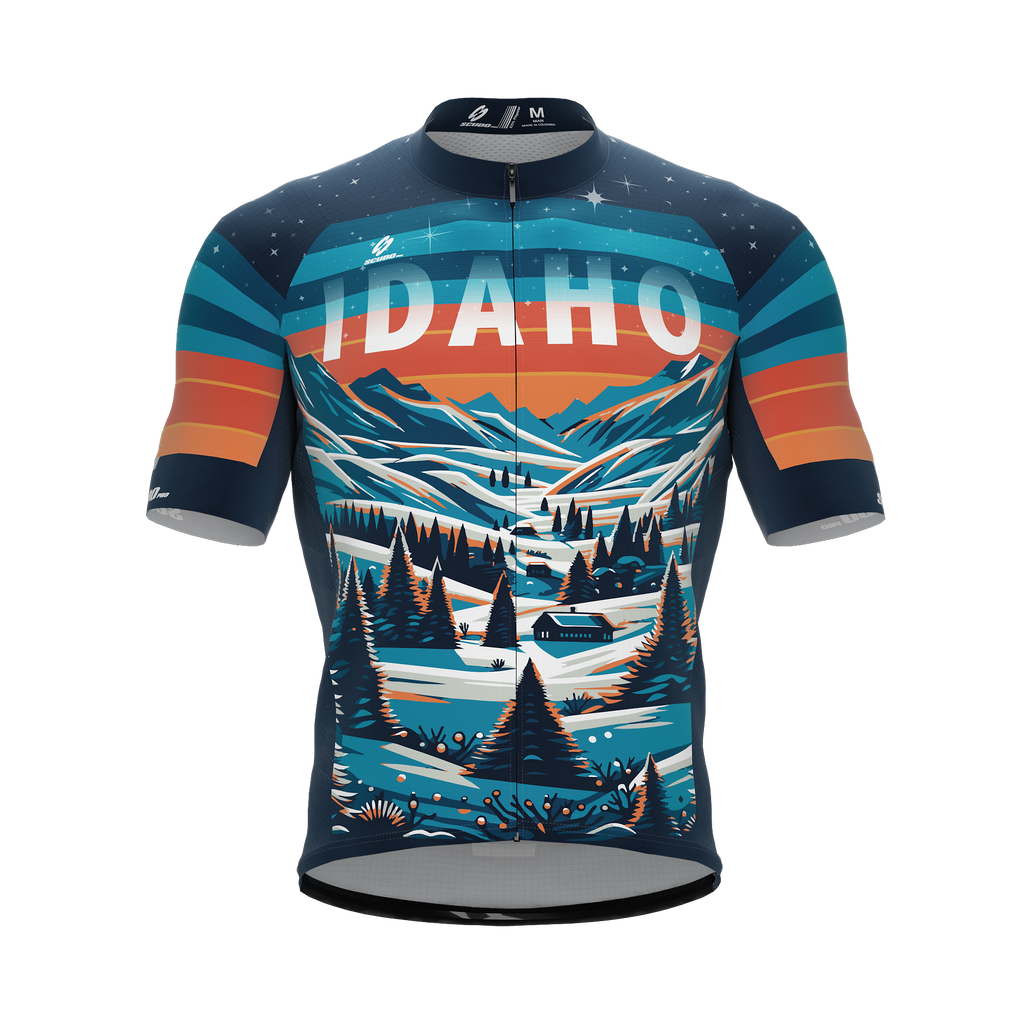 Idaho US State | Short Sleeve Cycling PRO Jersey | Men and Women