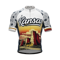 Kansas US State | v2 | Short Sleeve Cycling PRO Jersey | Men and Women