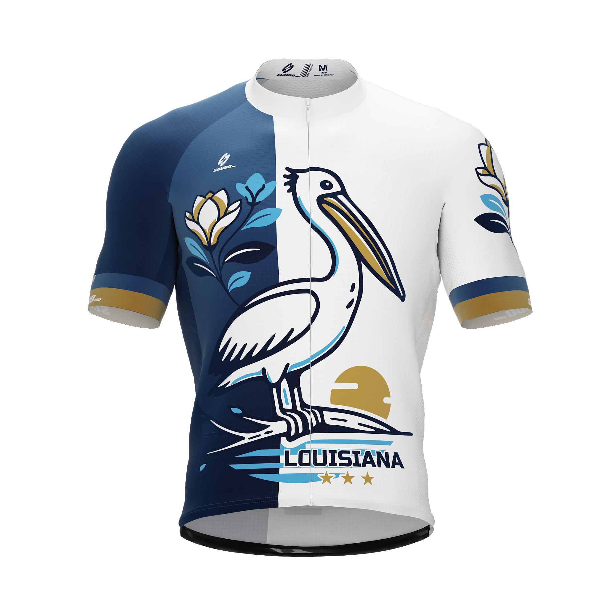 Louisiana US State | Short Sleeve Cycling PRO Jersey | Men and Women