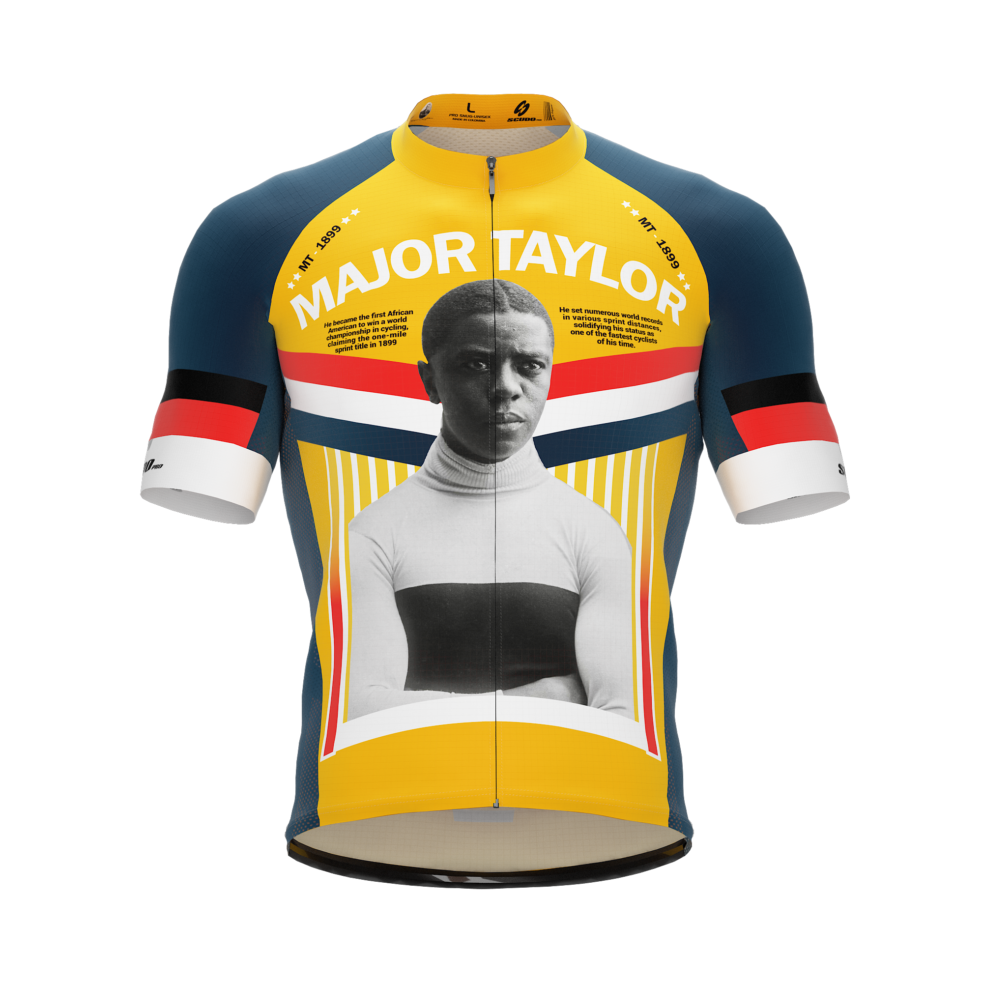 Major Taylor | Portrait | Short Sleeve Cycling PRO Jersey