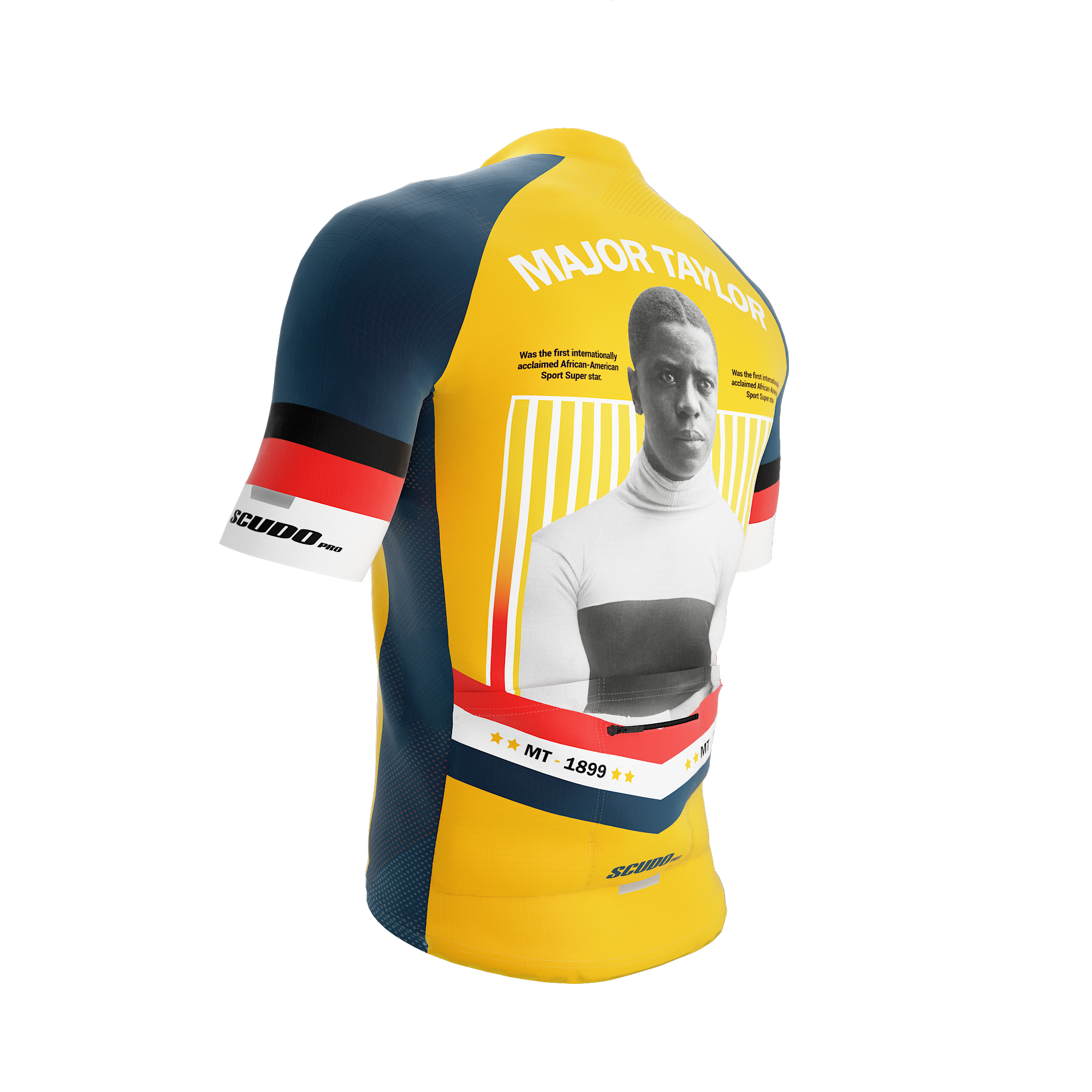 Major Taylor | Portrait | Short Sleeve Cycling PRO Jersey