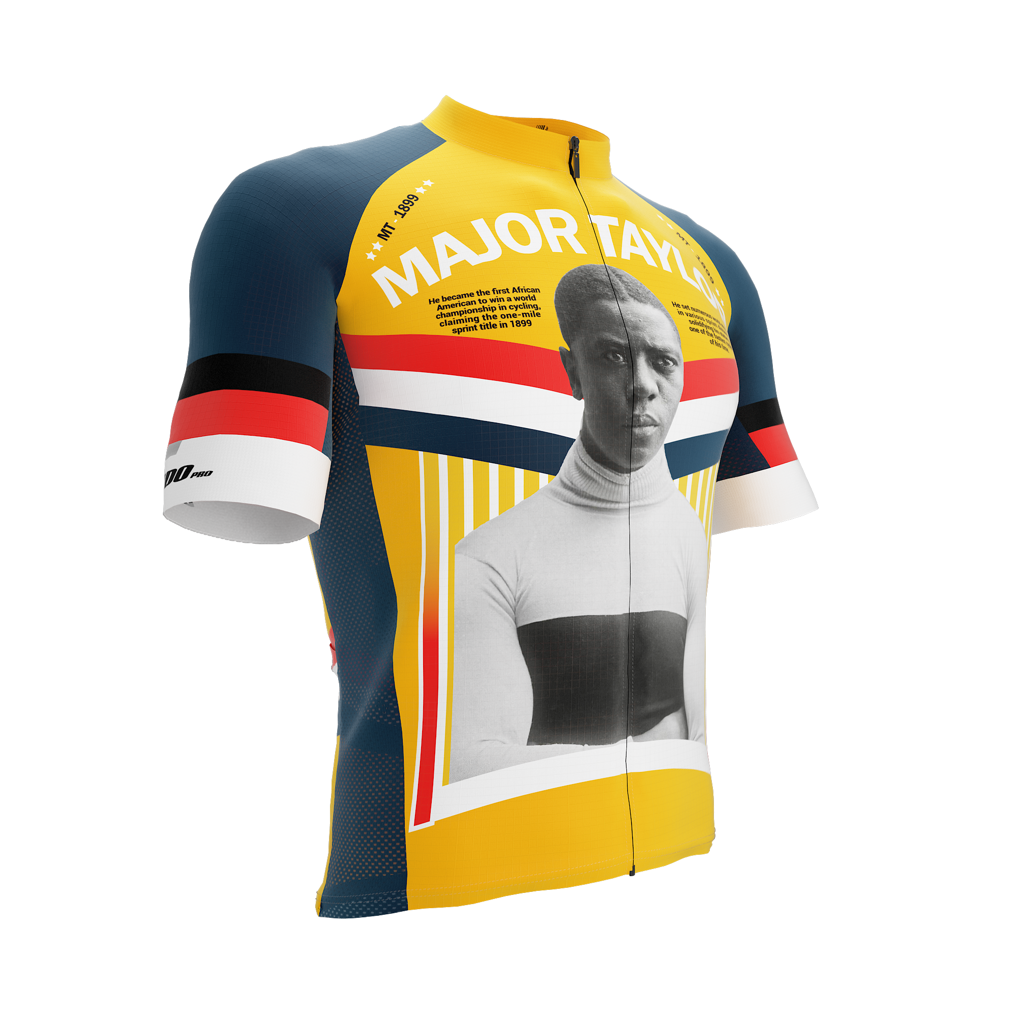 Major Taylor | Portrait | Short Sleeve Cycling PRO Jersey