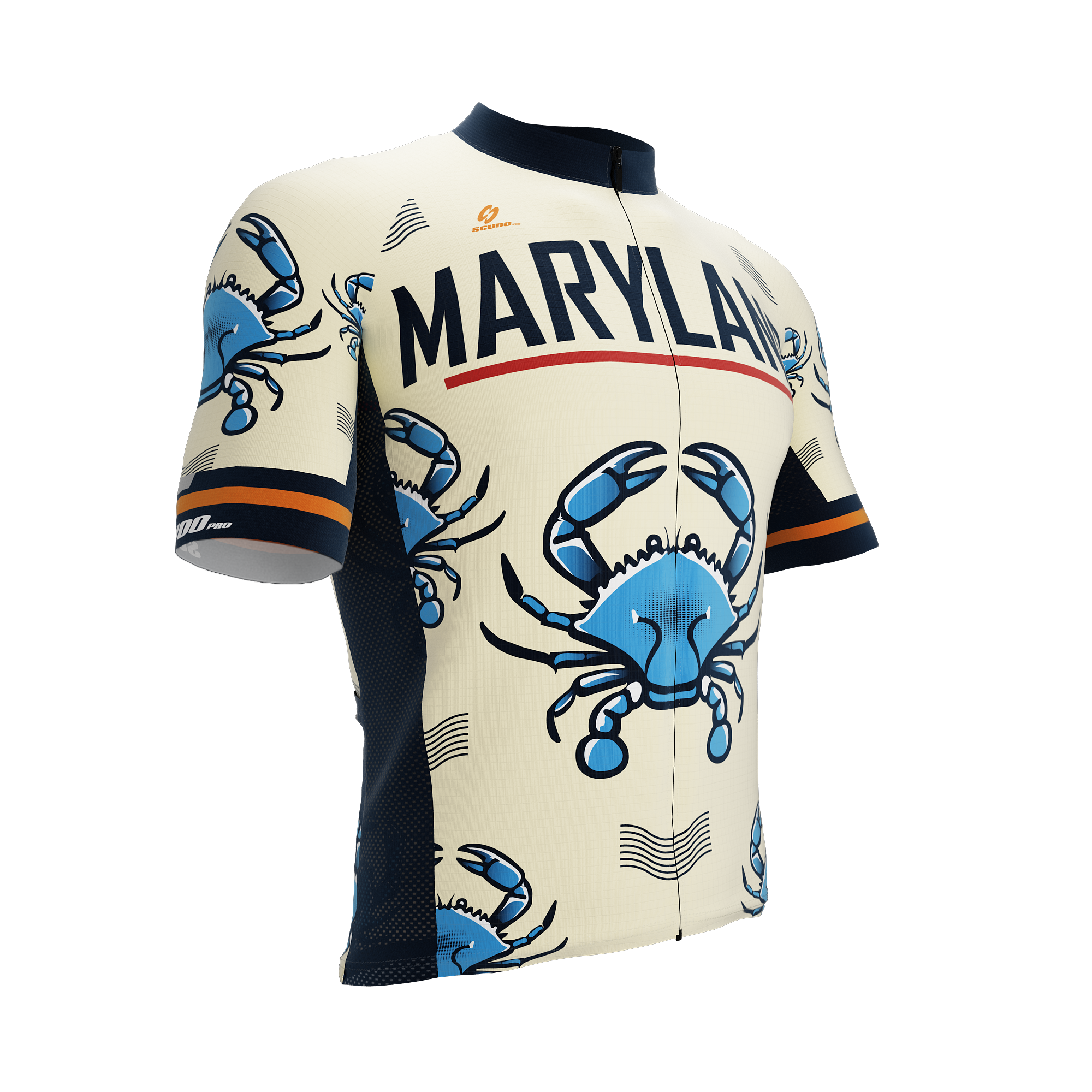 Maryland US State | Short Sleeve Cycling PRO Jersey | Men and Women