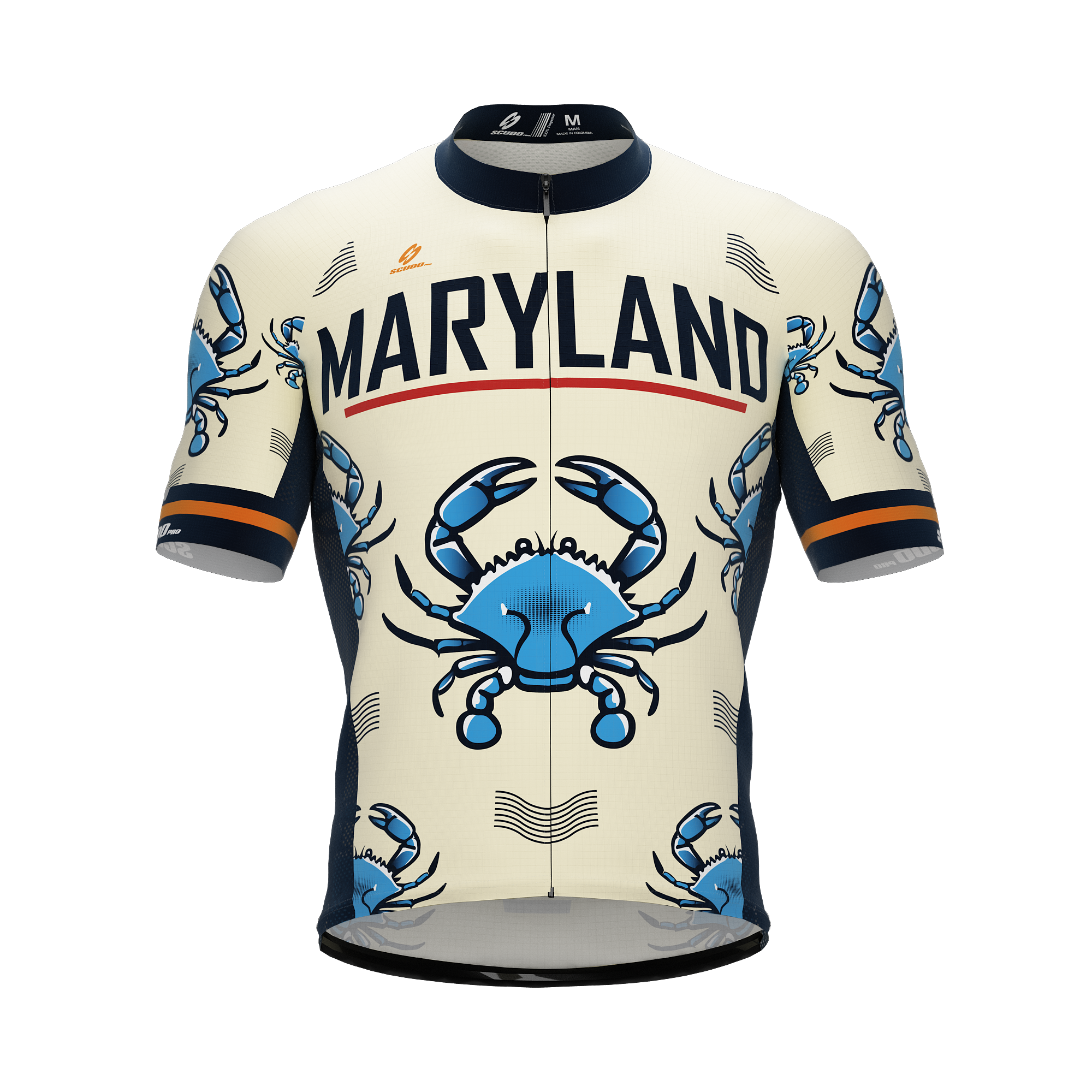 Maryland US State | Short Sleeve Cycling PRO Jersey | Men and Women