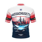 Massachusetts US State | Short Sleeve Cycling PRO Jersey | Men and Women