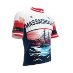 Massachusetts US State | Short Sleeve Cycling PRO Jersey | Men and Women