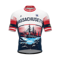 Massachusetts US State | Short Sleeve Cycling PRO Jersey | Men and Women
