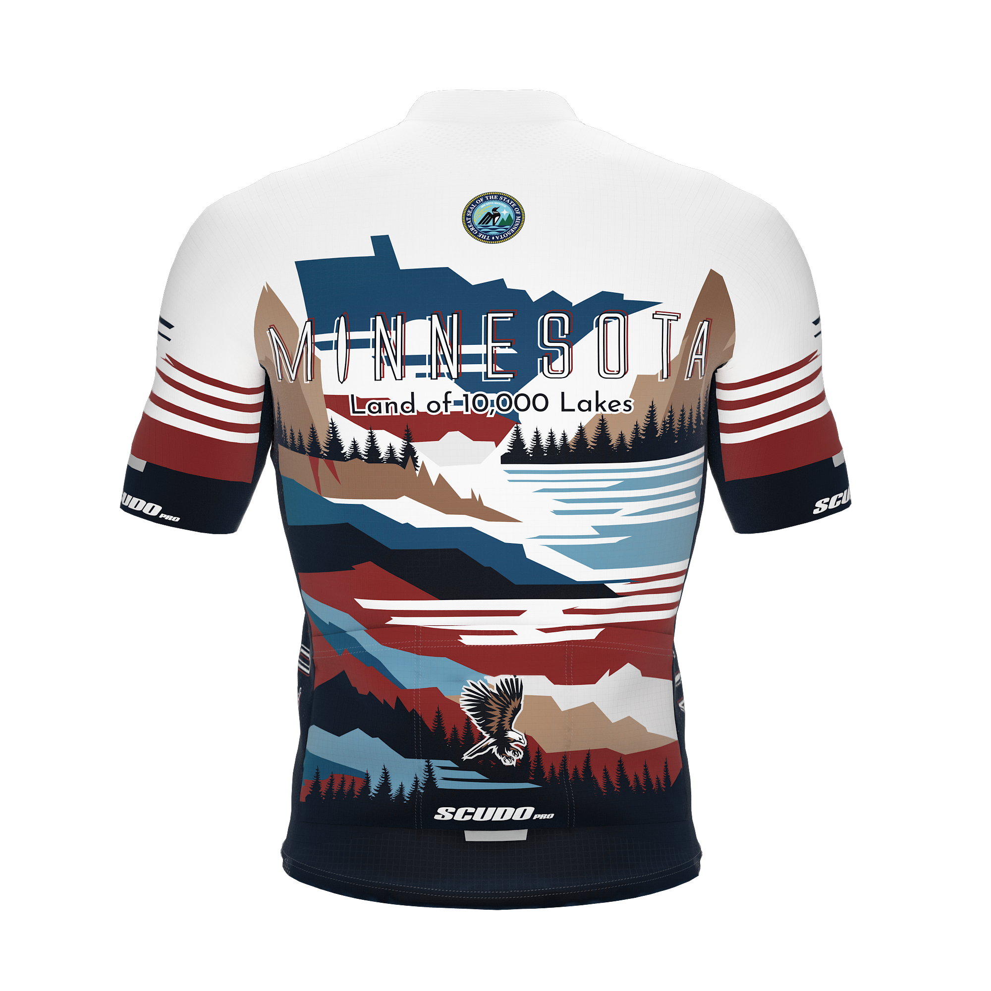 Minnesota US State | Short Sleeve Cycling PRO Jersey | Men and Women