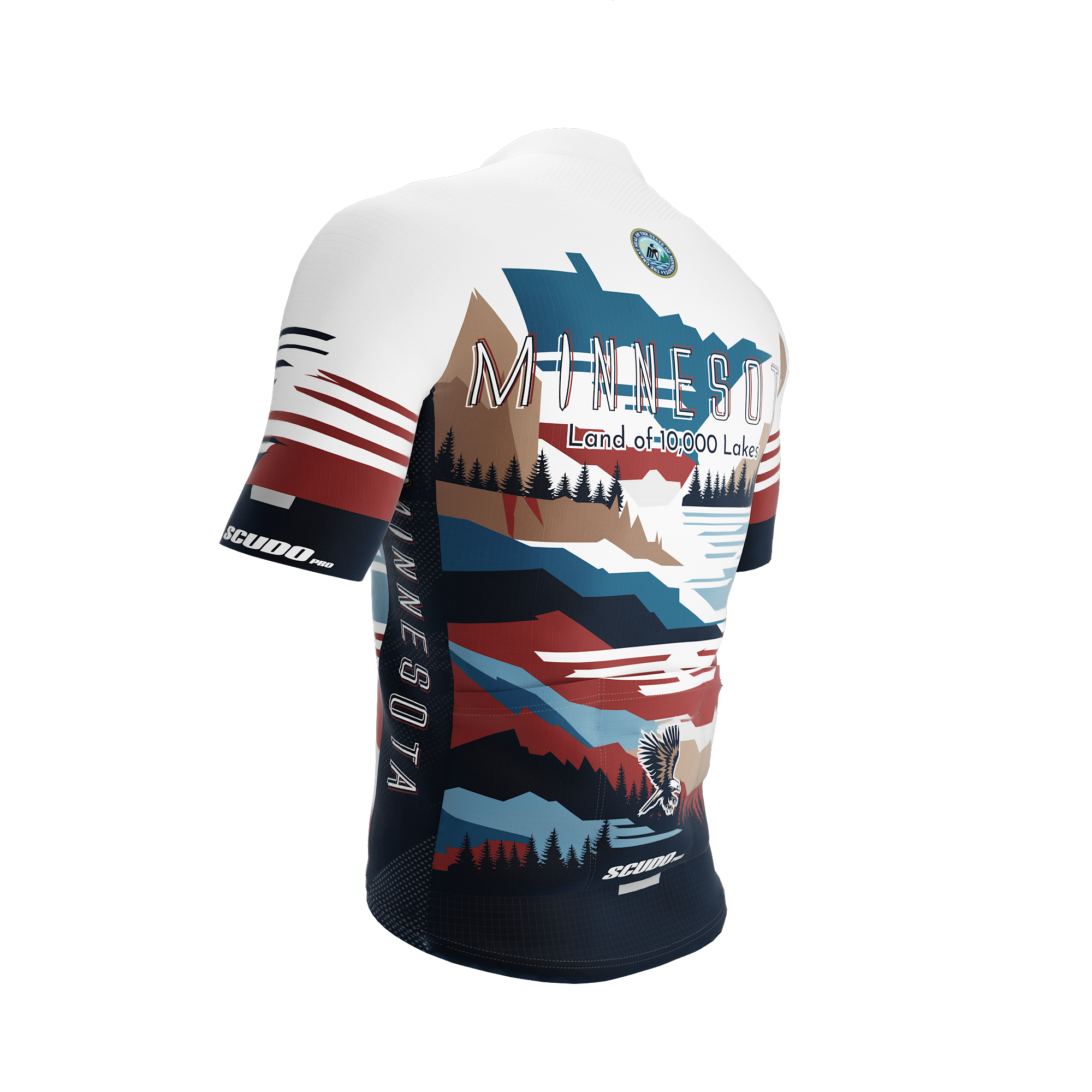 Minnesota US State | Short Sleeve Cycling PRO Jersey | Men and Women