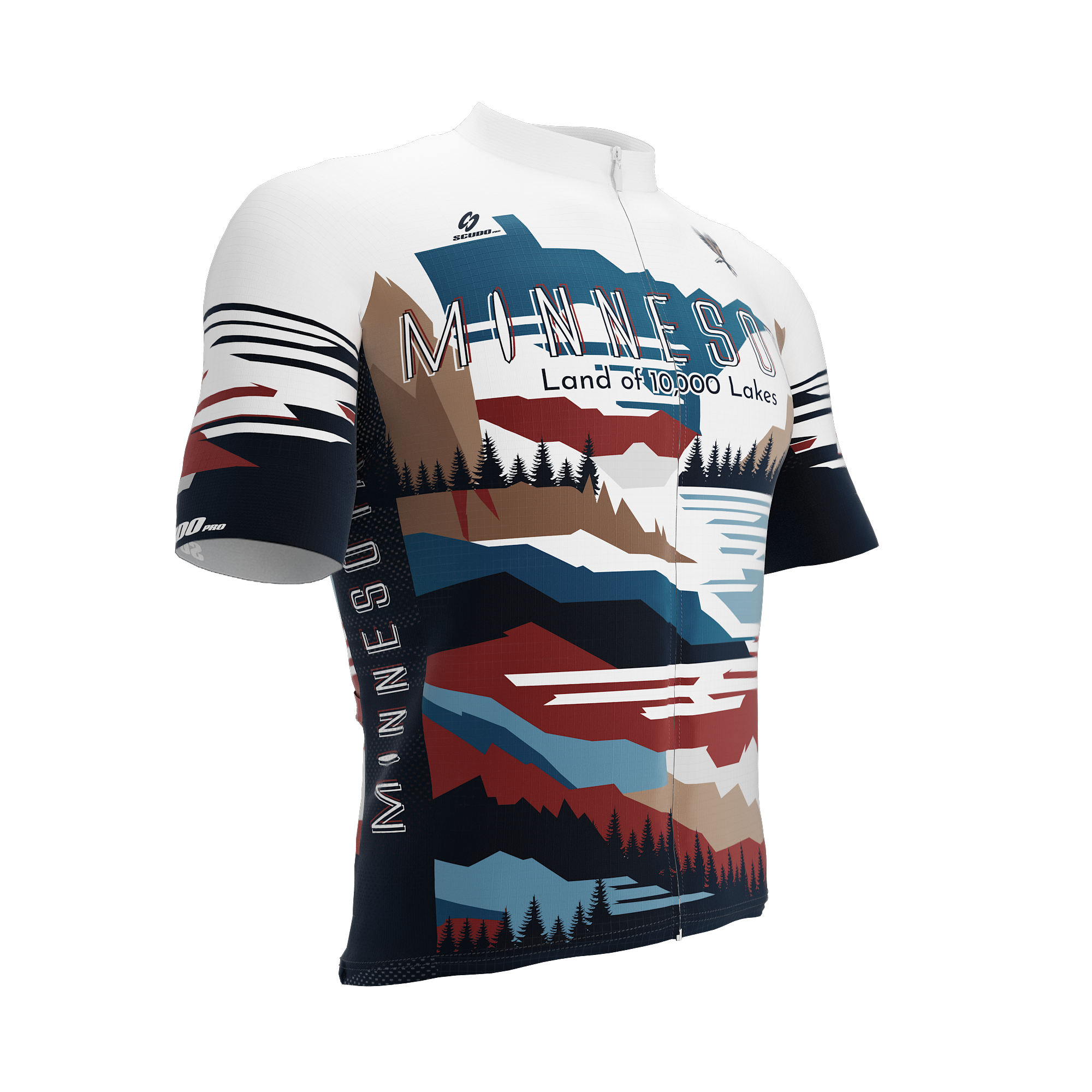 Minnesota US State | Short Sleeve Cycling PRO Jersey | Men and Women
