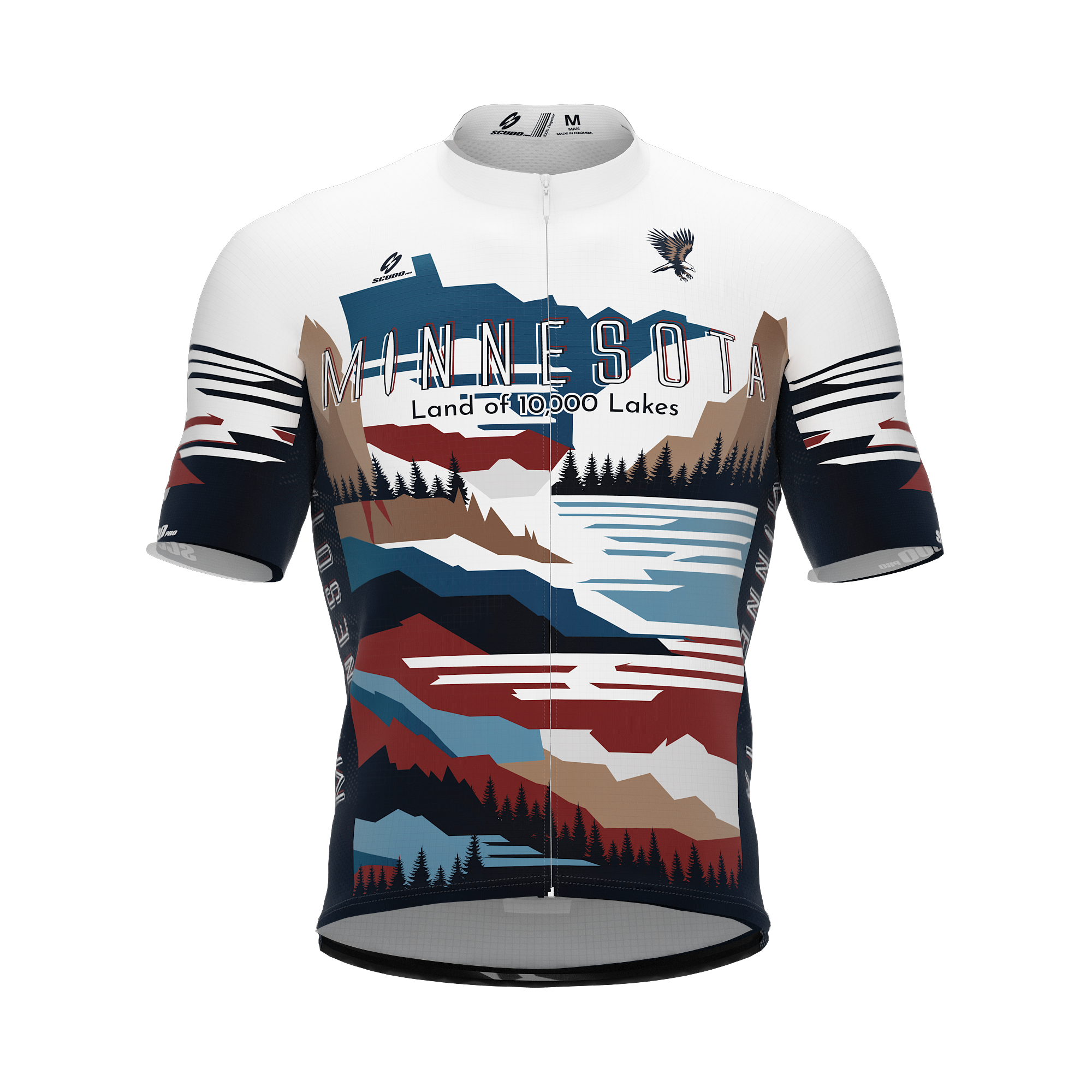 Minnesota US State | Short Sleeve Cycling PRO Jersey | Men and Women