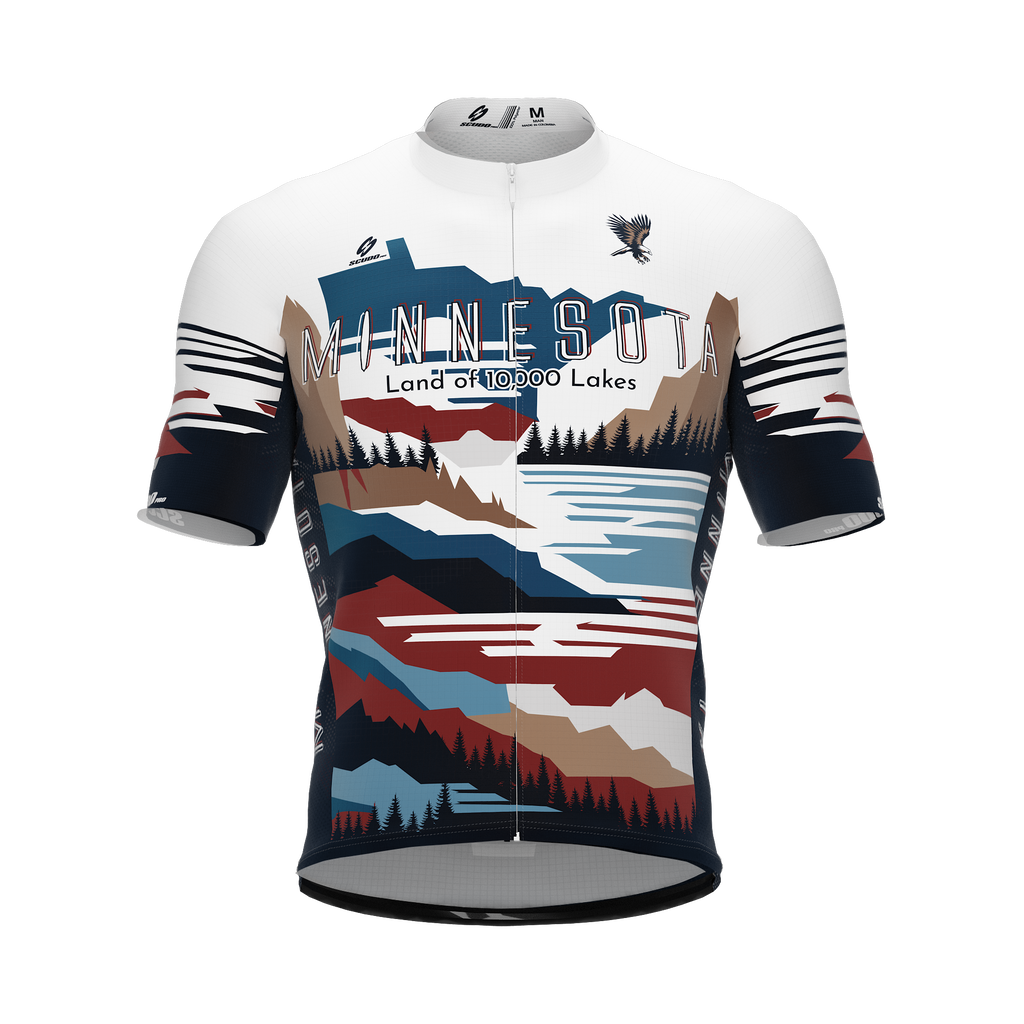 Minnesota US State | Short Sleeve Cycling PRO Jersey | Men and Women