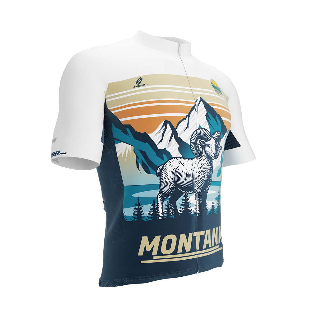 Montana US State | Short Sleeve Cycling PRO Jersey