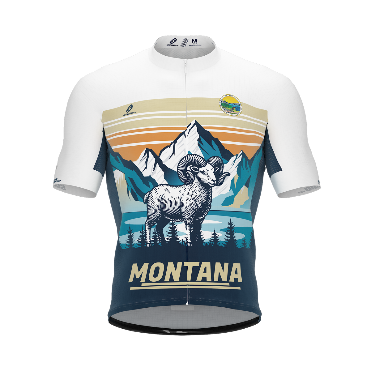 Montana US State | Short Sleeve Cycling PRO Jersey