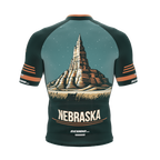 Nebraska US State | V2 | Short Sleeve Cycling PRO Jersey | Men and Women