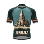 Nebraska US State | V2 | Short Sleeve Cycling PRO Jersey | Men and Women