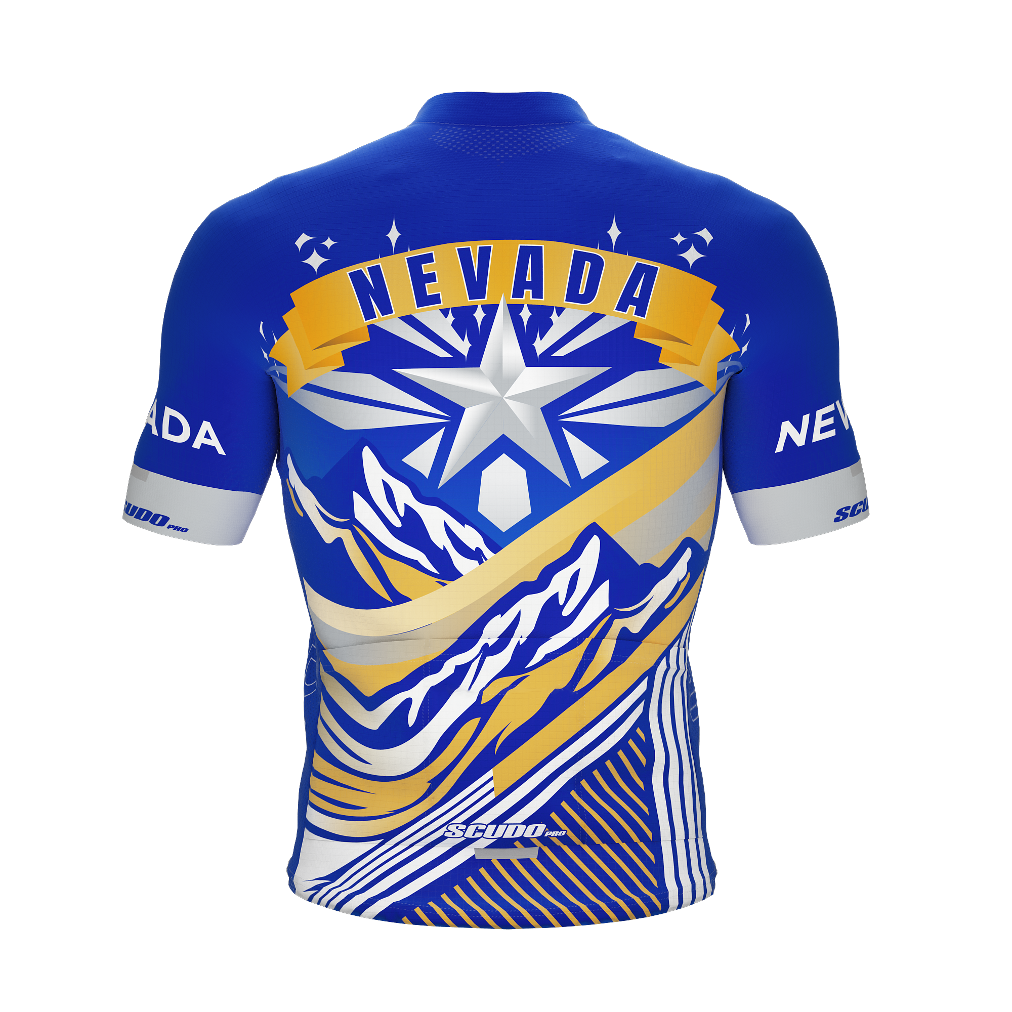 Nevada US State | Short Sleeve Cycling PRO Jersey | V2 | Men and Women