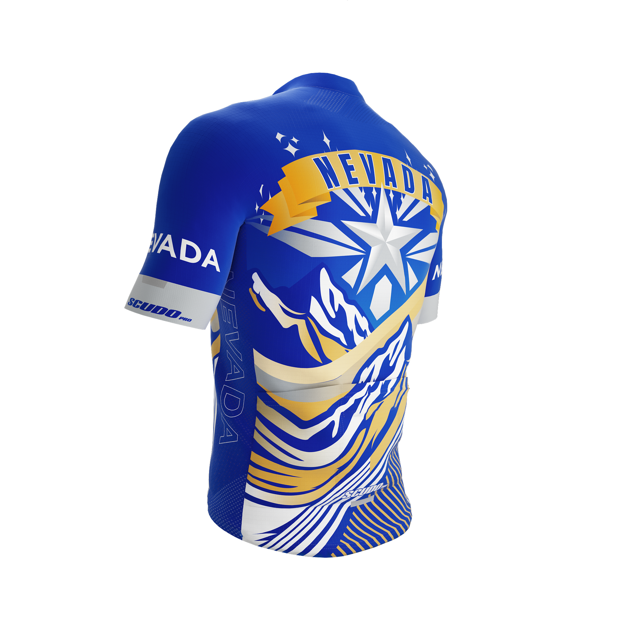 Nevada US State | Short Sleeve Cycling PRO Jersey | V2 | Men and Women