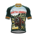 North Dakota US State | Short Sleeve Cycling PRO Jersey | Men and Women