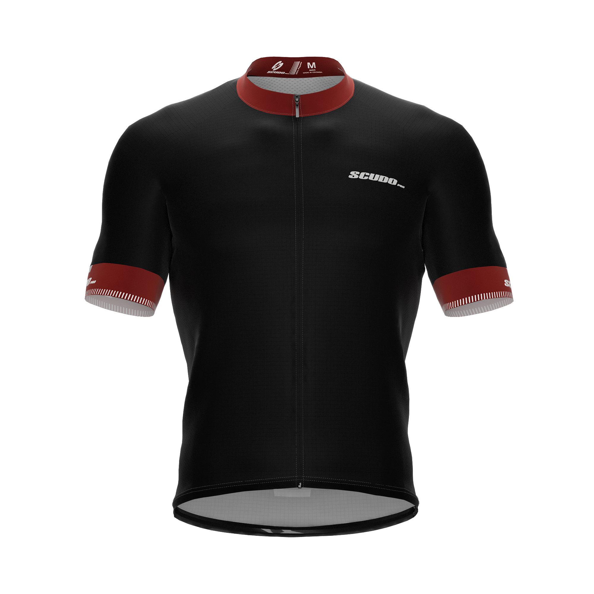 Black | Reflective Red | Short Sleeve Cycling PRO Jersey