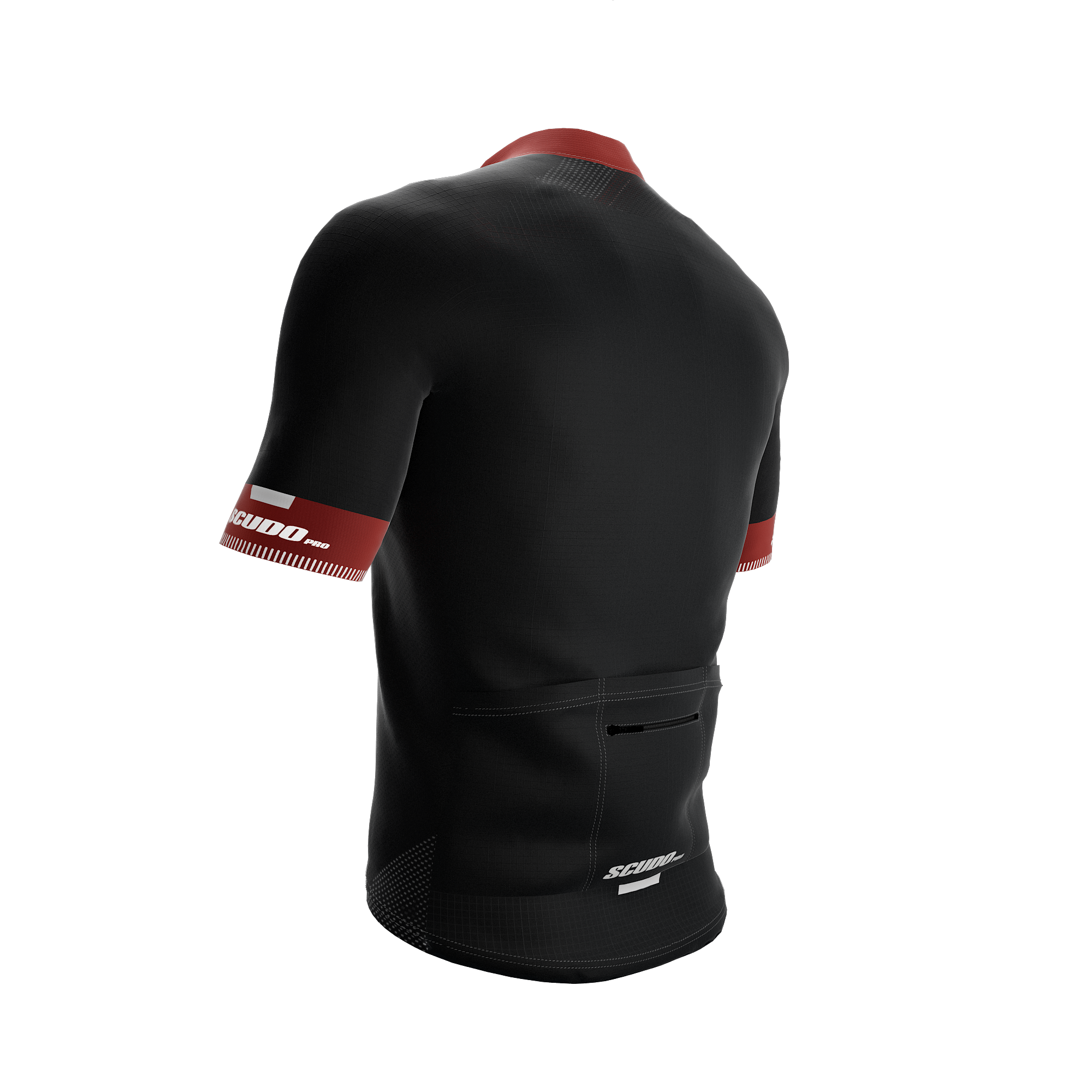 Black | Reflective Red | Short Sleeve Cycling PRO Jersey
