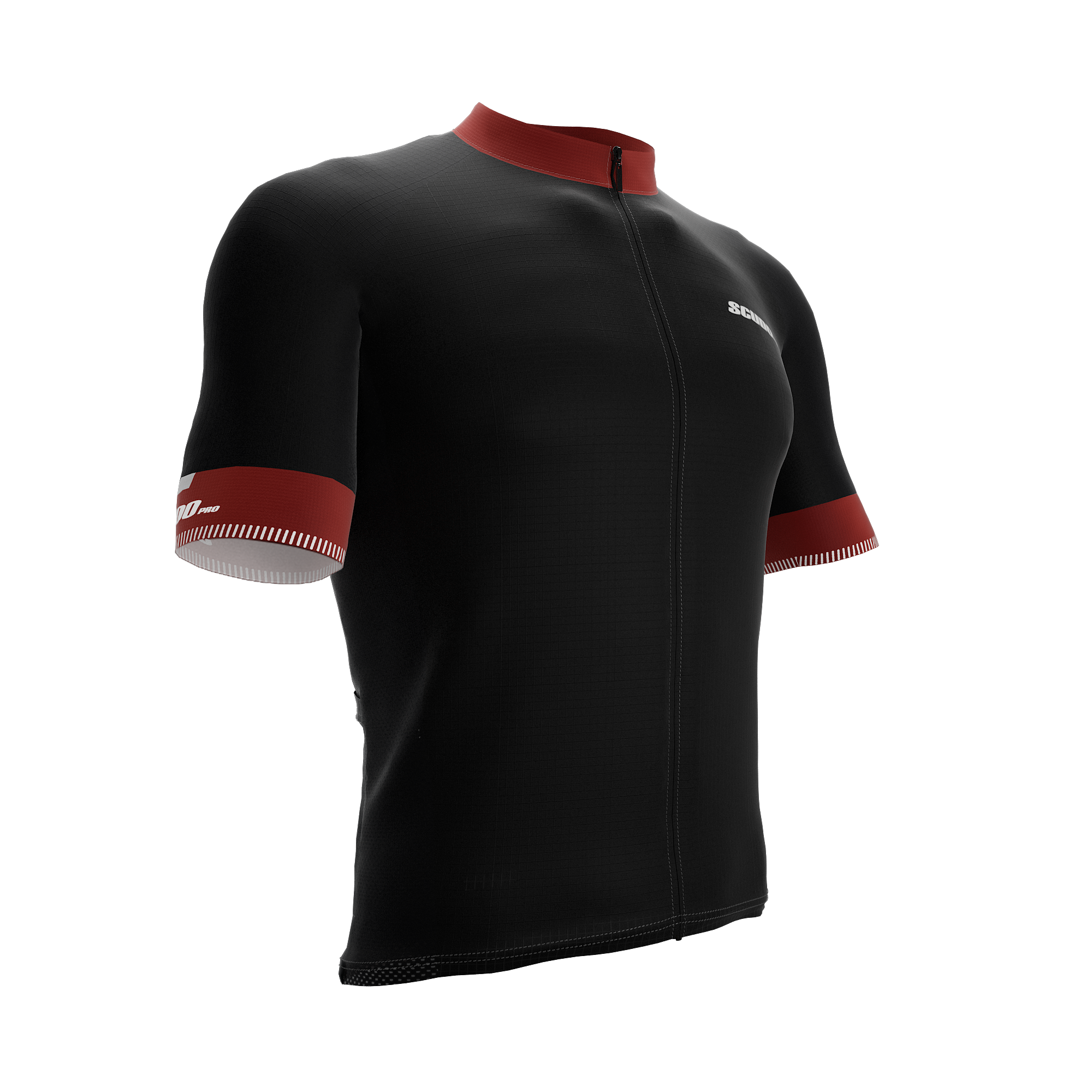 Red Reflective Pro Jersey + Pro BibShort Bundle for Men