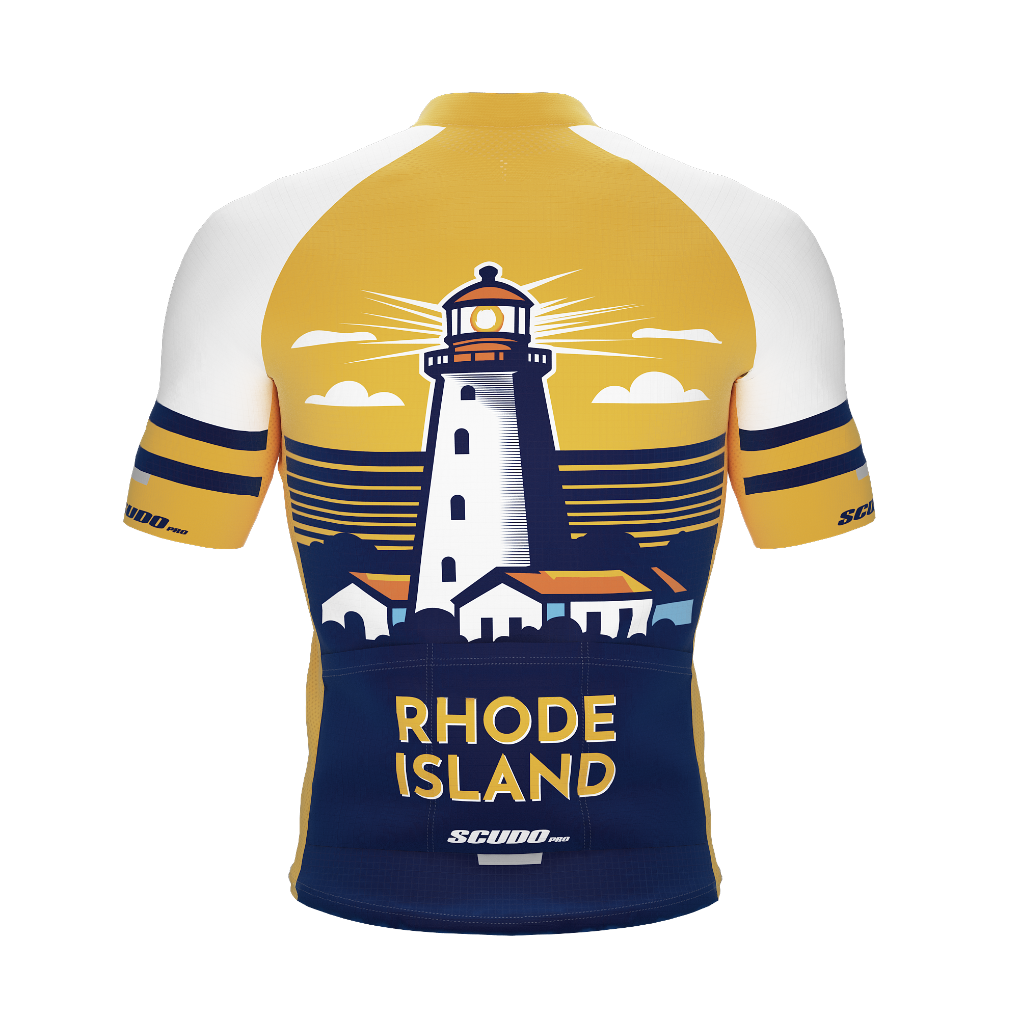 Rhode Island US State | Short Sleeve Cycling PRO Jersey | Men and Women