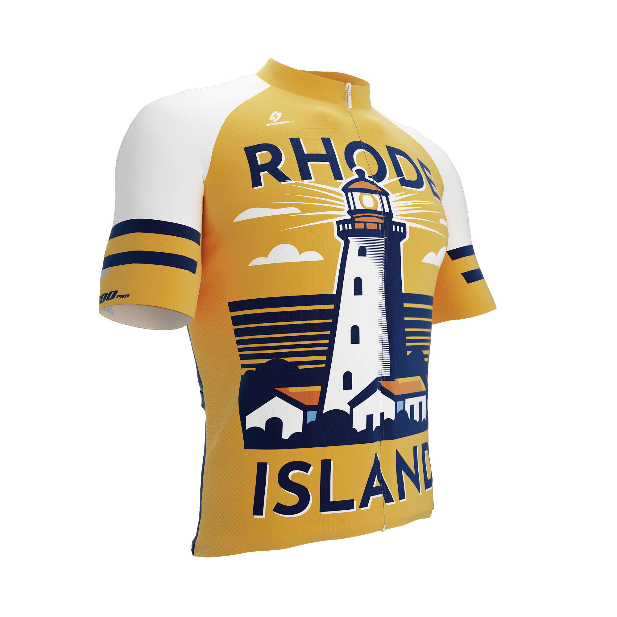Rhode Island US State | Short Sleeve Cycling PRO Jersey | Men and Women