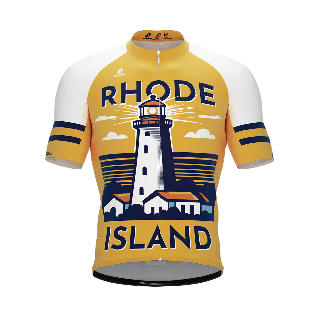 Rhode Island US State | Short Sleeve Cycling PRO Jersey | Men and Women