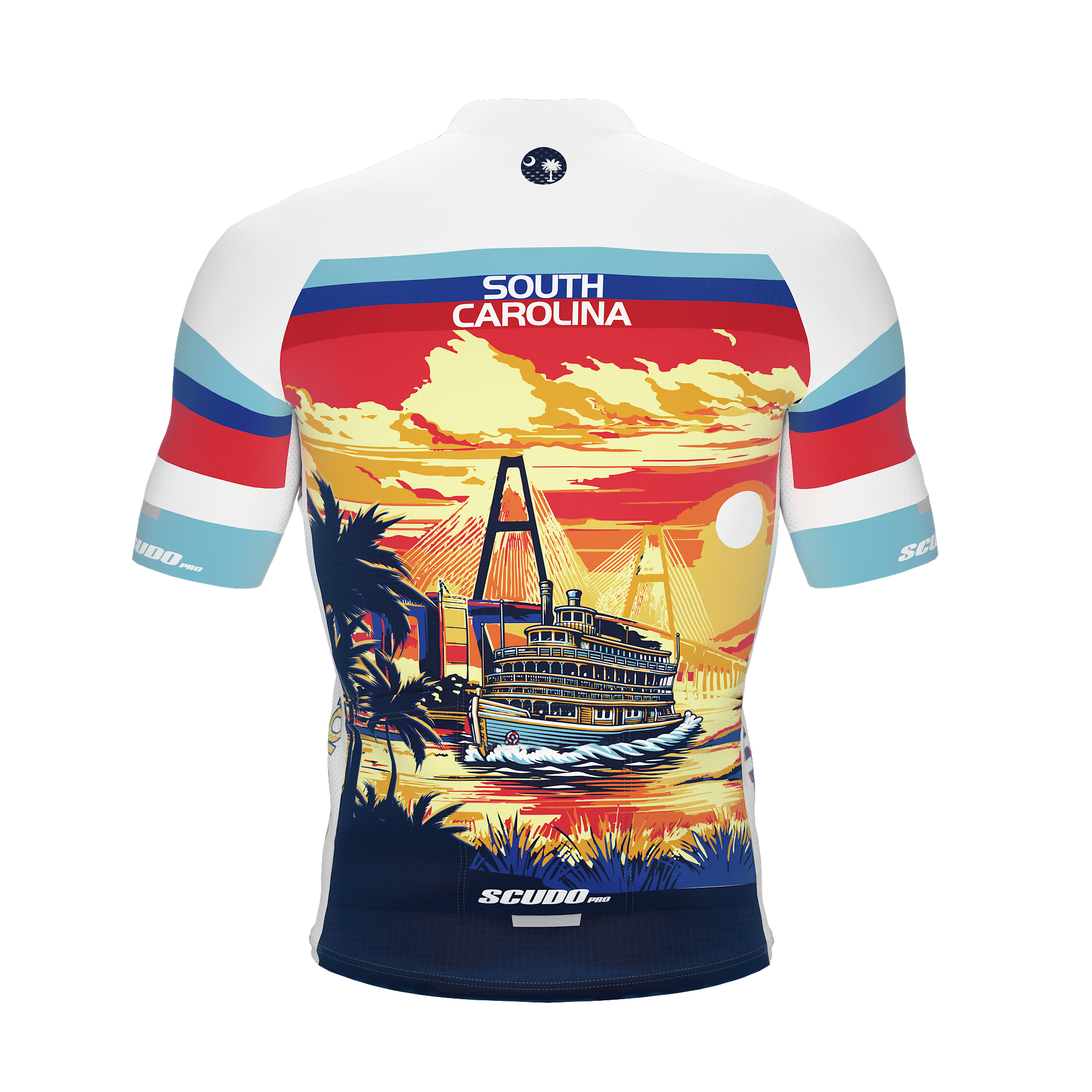 South Carolina US State | Short Sleeve Cycling PRO Jersey | Men and Women