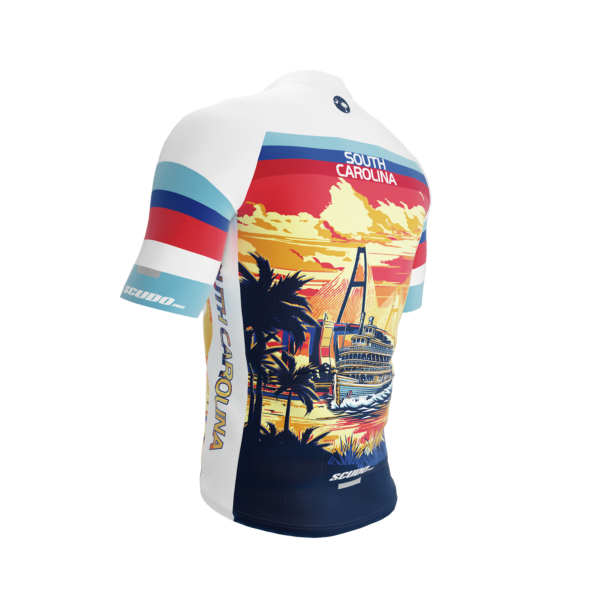 South Carolina US State | Short Sleeve Cycling PRO Jersey | Men and Women