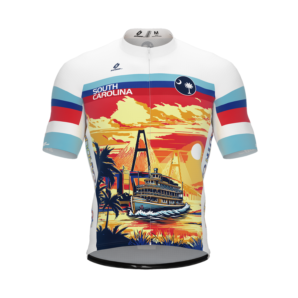 South Carolina US State | Short Sleeve Cycling PRO Jersey | Men and Women