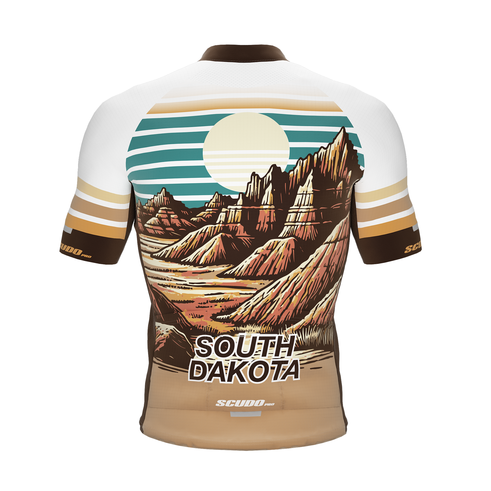 South Dakota US State | Short Sleeve Cycling PRO Jersey | Men and Women