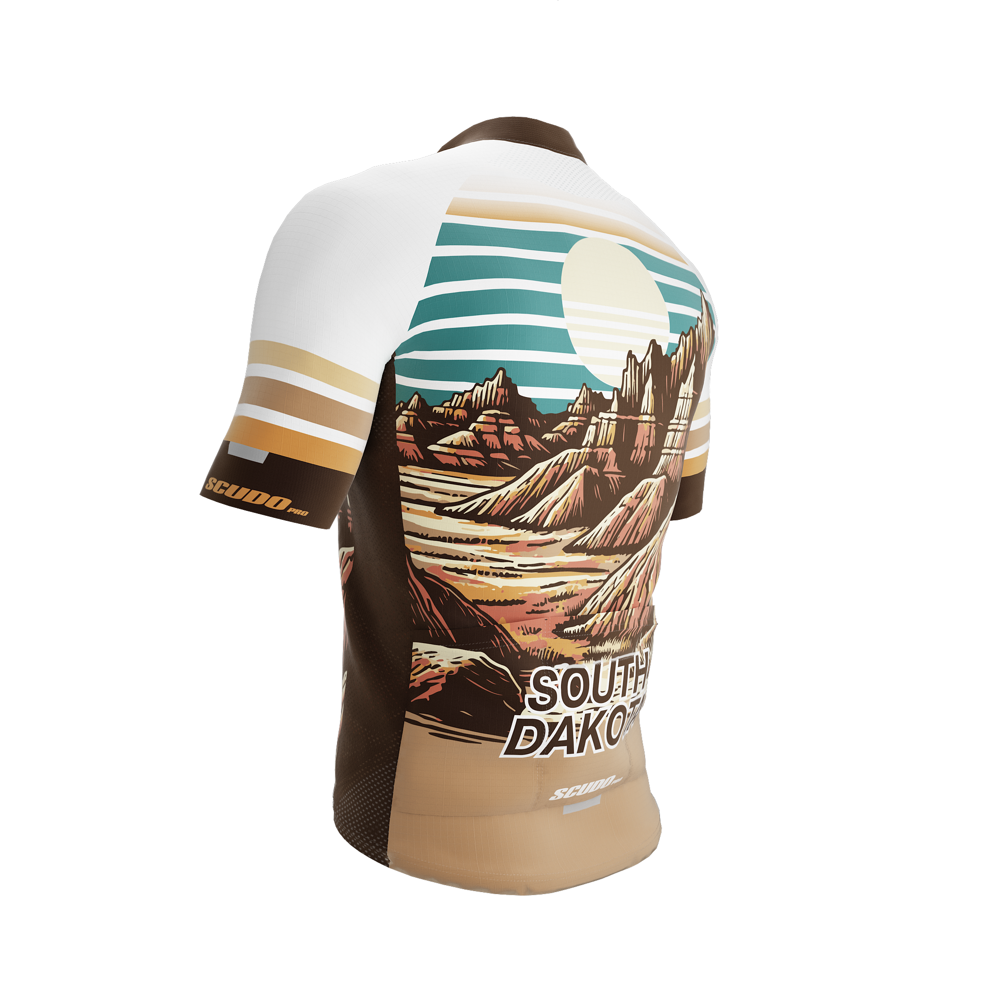 South Dakota US State | Short Sleeve Cycling PRO Jersey | Men and Women