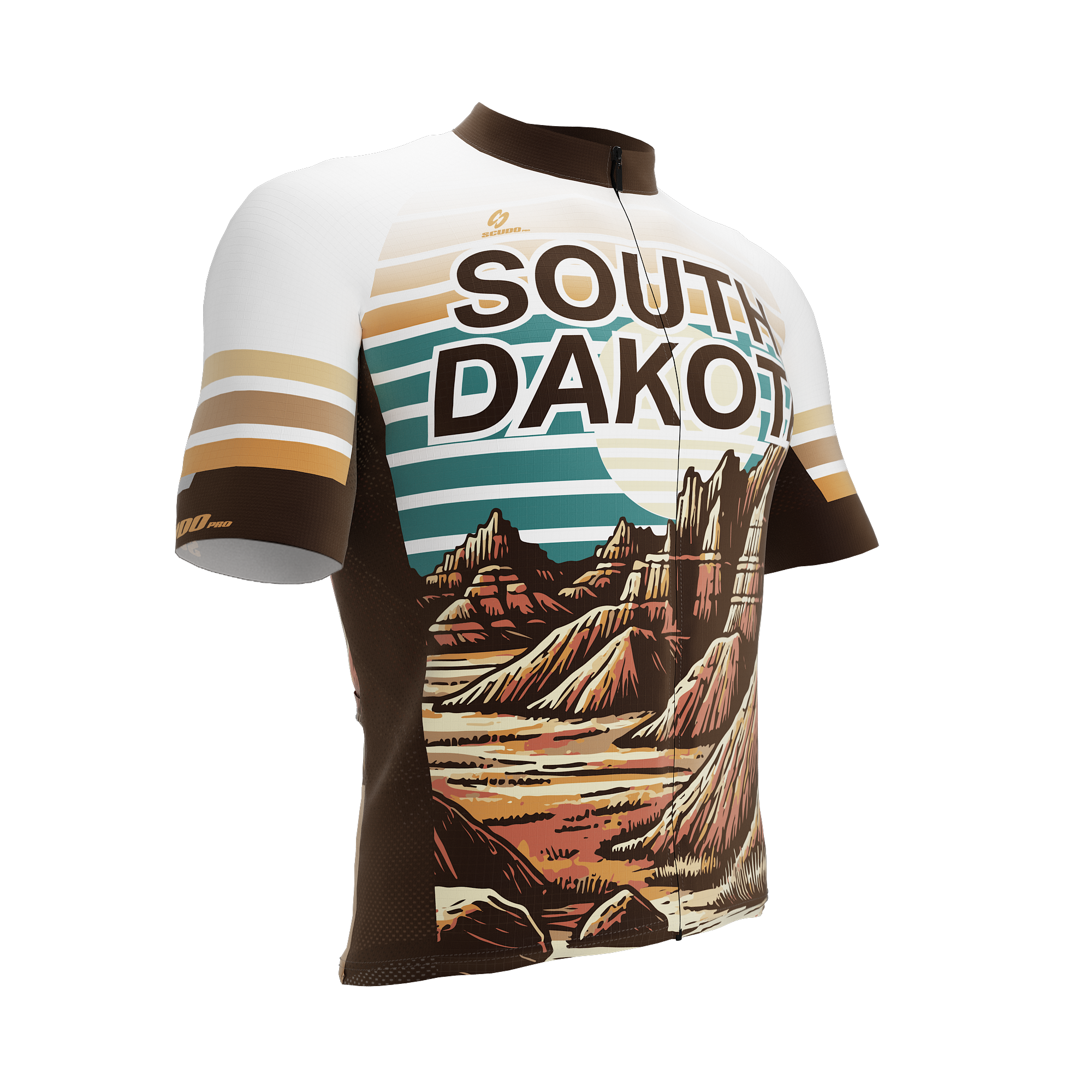 South Dakota US State | Short Sleeve Cycling PRO Jersey | Men and Women