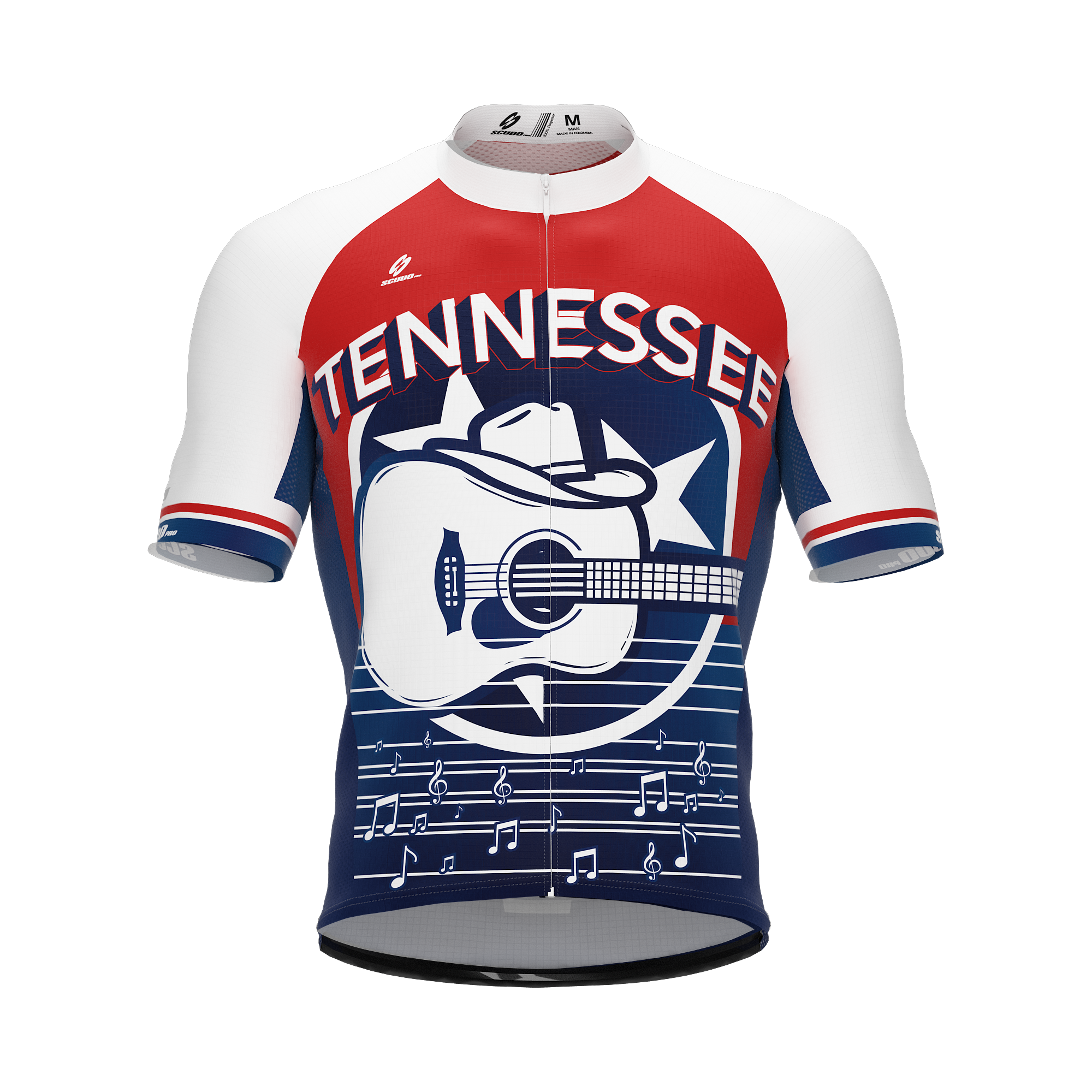 Tennessee US State | Short Sleeve Cycling PRO Jersey | Men and Women