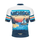MICHIGAN US State | Short Sleeve Cycling PRO Jersey | Men and Women
