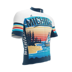 MICHIGAN US State | Short Sleeve Cycling PRO Jersey | Men and Women