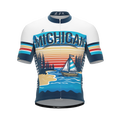 MICHIGAN US State | Short Sleeve Cycling PRO Jersey | Men and Women