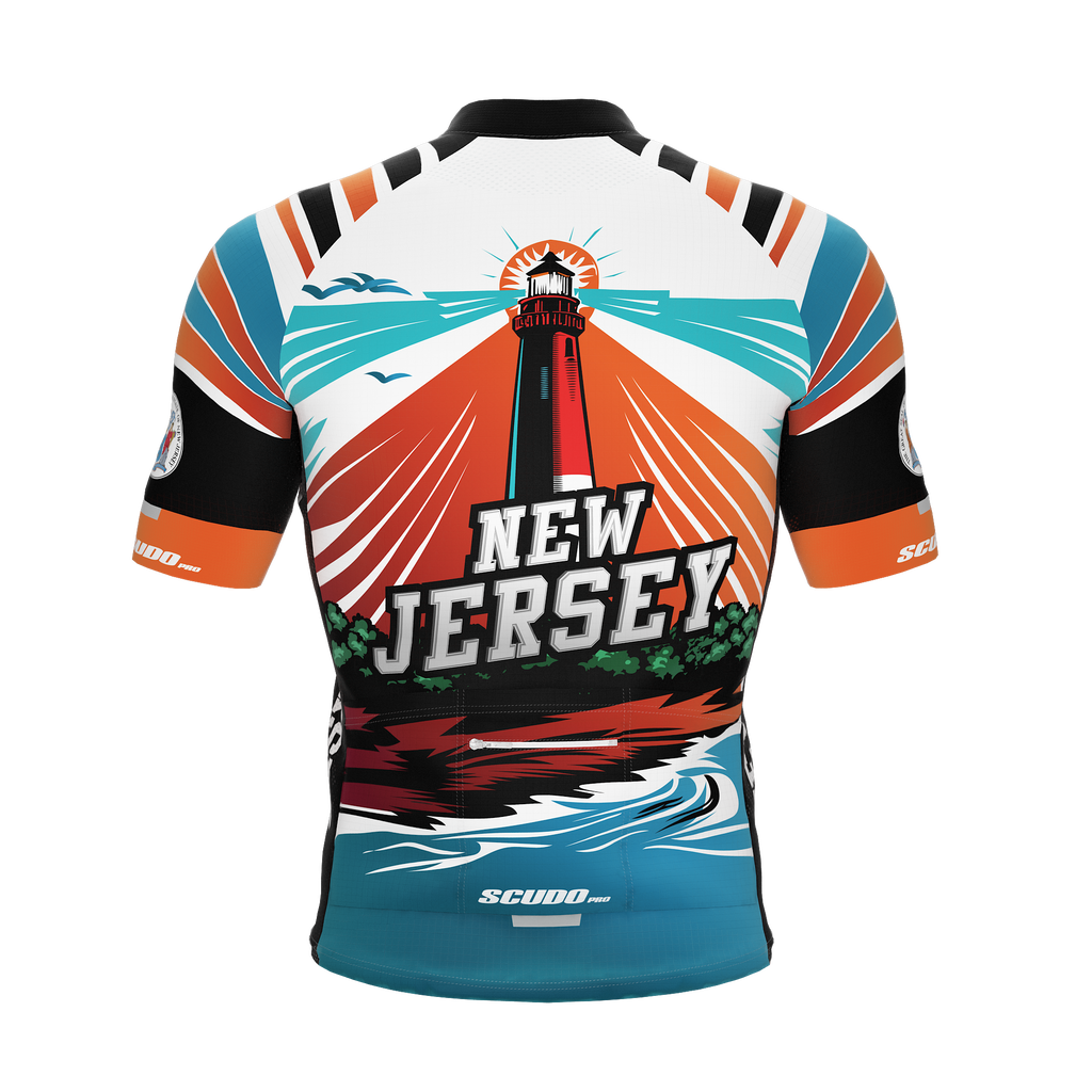 New Jersey US State | Short Sleeve Cycling PRO Jersey | Men and Women
