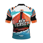 New Jersey US State | Short Sleeve Cycling PRO Jersey | Men and Women
