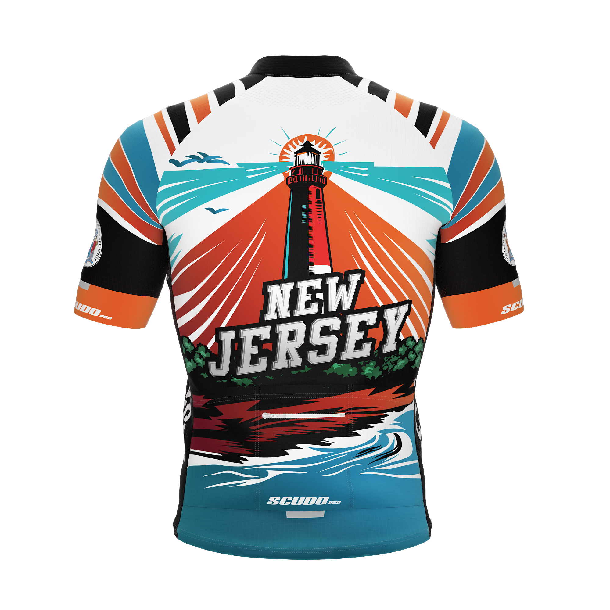 New Jersey US State | Short Sleeve Cycling PRO Jersey | Men and Women