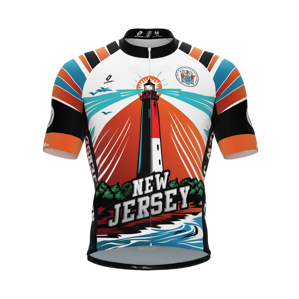 New Jersey US State | Short Sleeve Cycling PRO Jersey | Men and Women