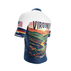 Virginia US State | Short Sleeve Cycling PRO Jersey | Men and Women