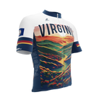 Virginia US State | Short Sleeve Cycling PRO Jersey | Men and Women