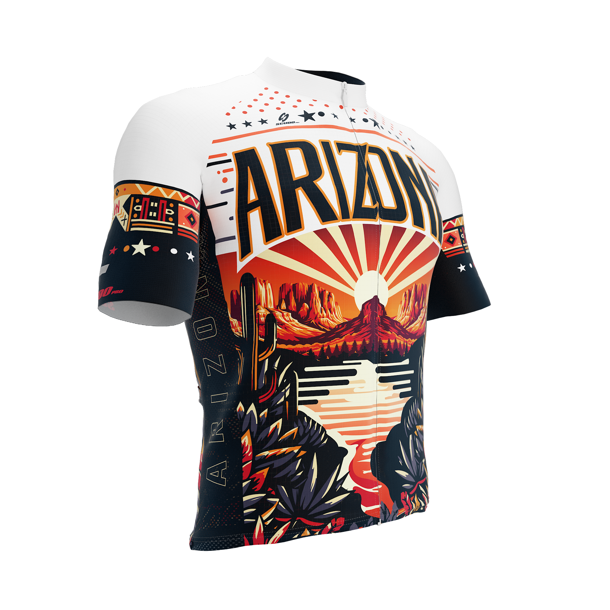 Arizona US State | Short Sleeve Cycling PRO Jersey | Men and Women