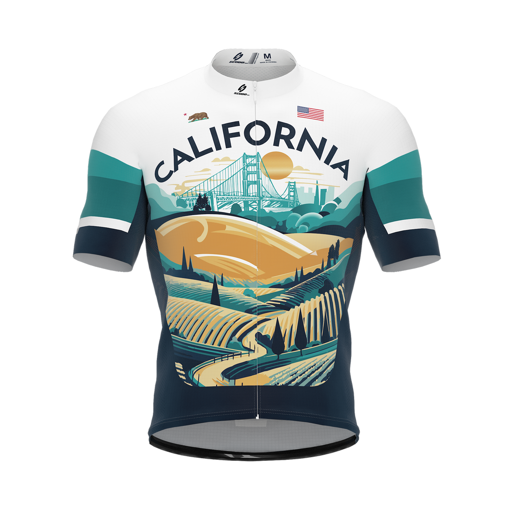 California US State | Short Sleeve Cycling PRO Jersey | Men and Women